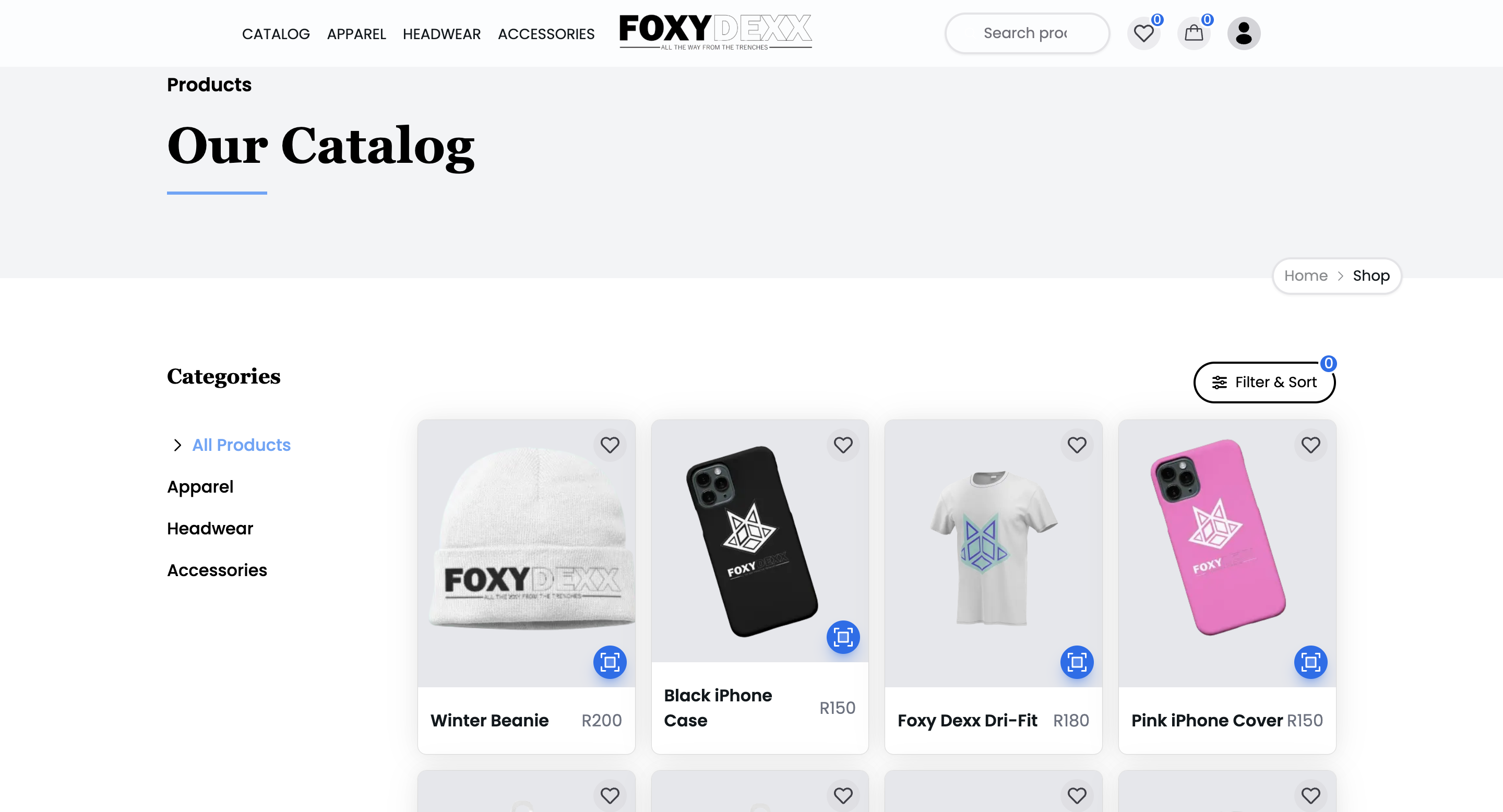 Foxy Dexx Apparel – E-Commerce Platform
